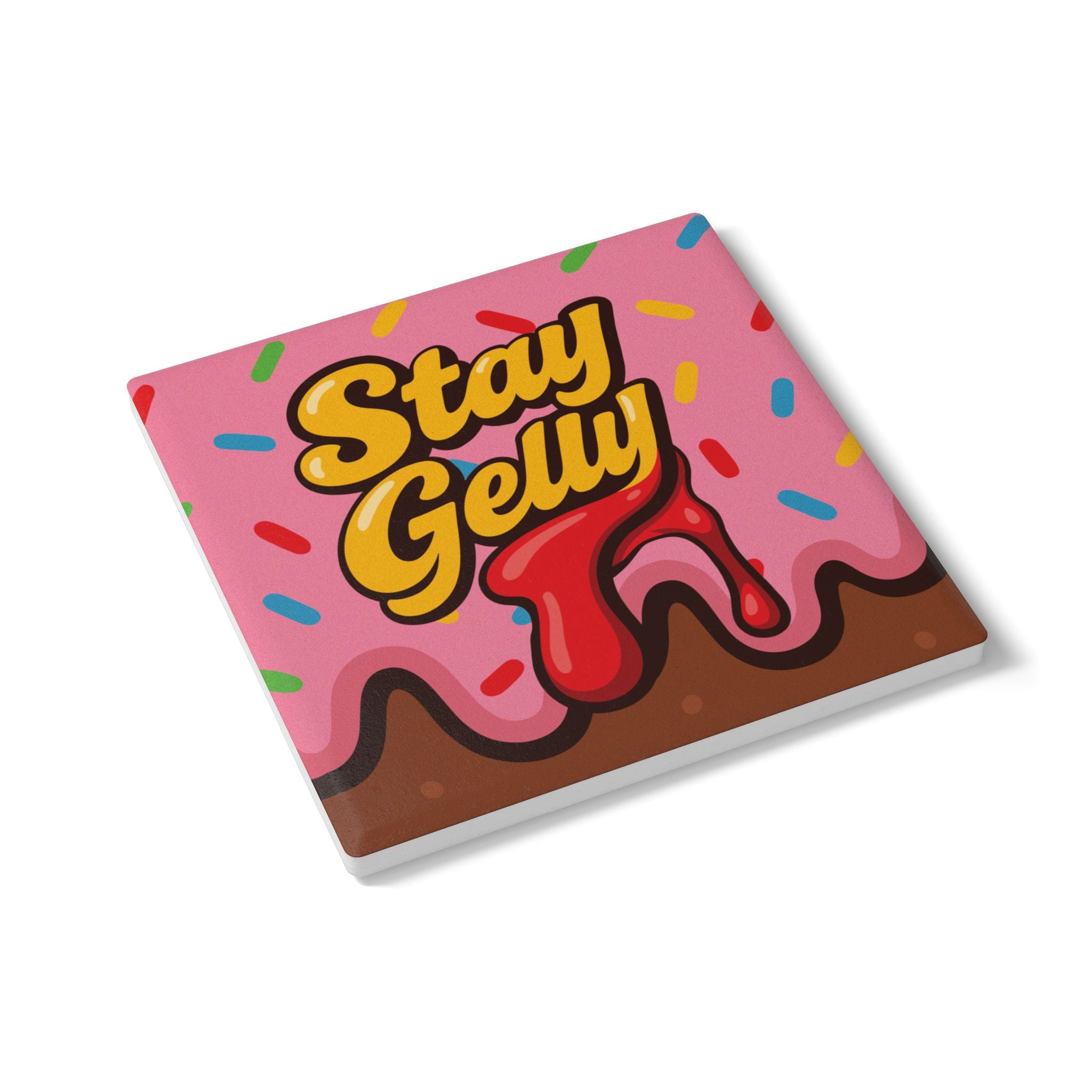 Stay Sweet, Stay Gelly Groovy Ceramic Coaster