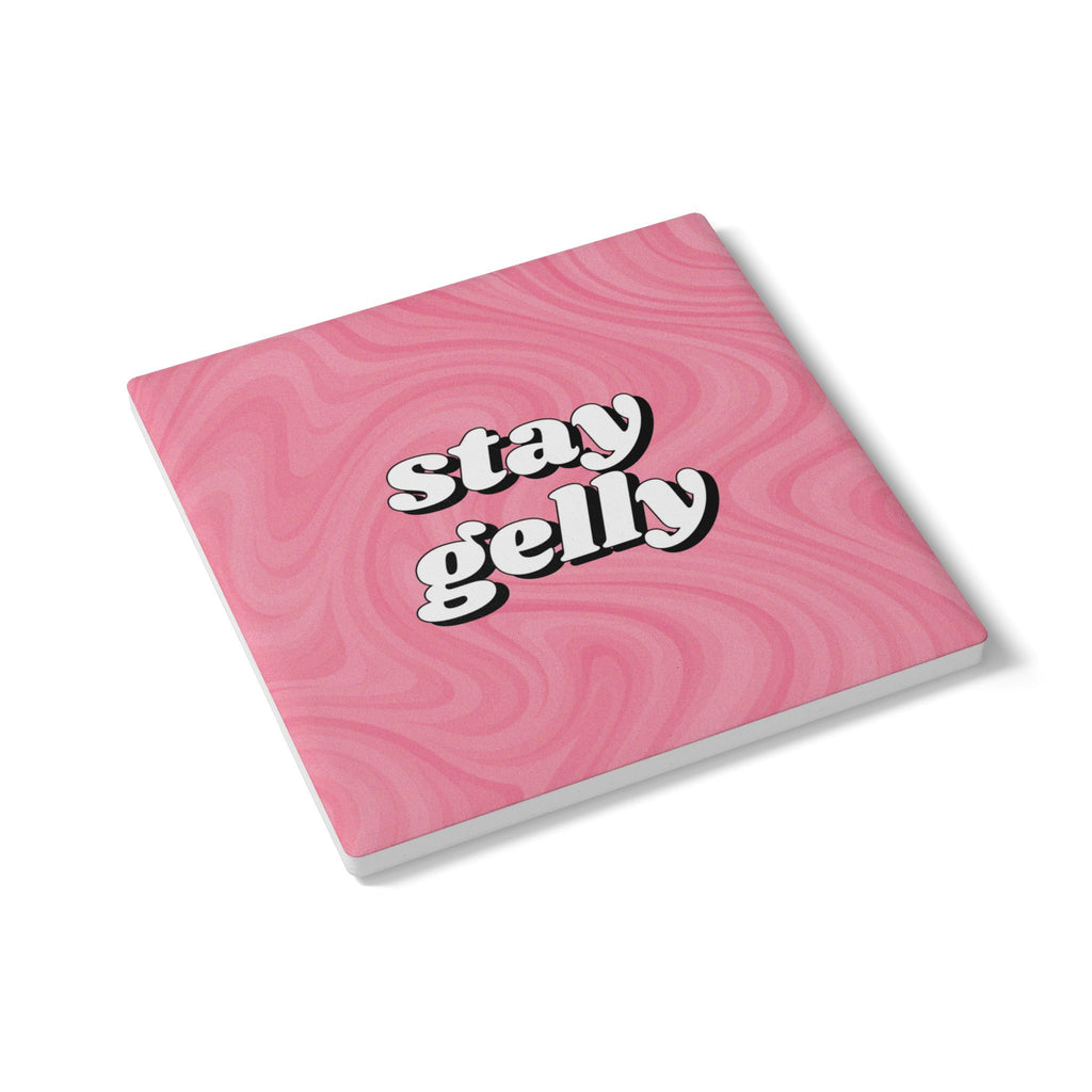 Stay Gelly Groovy Ceramic Coaster