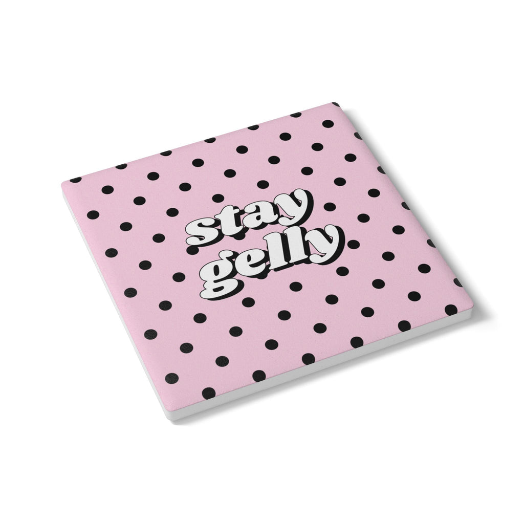 Stay Gelly Polka Ceramic Coaster