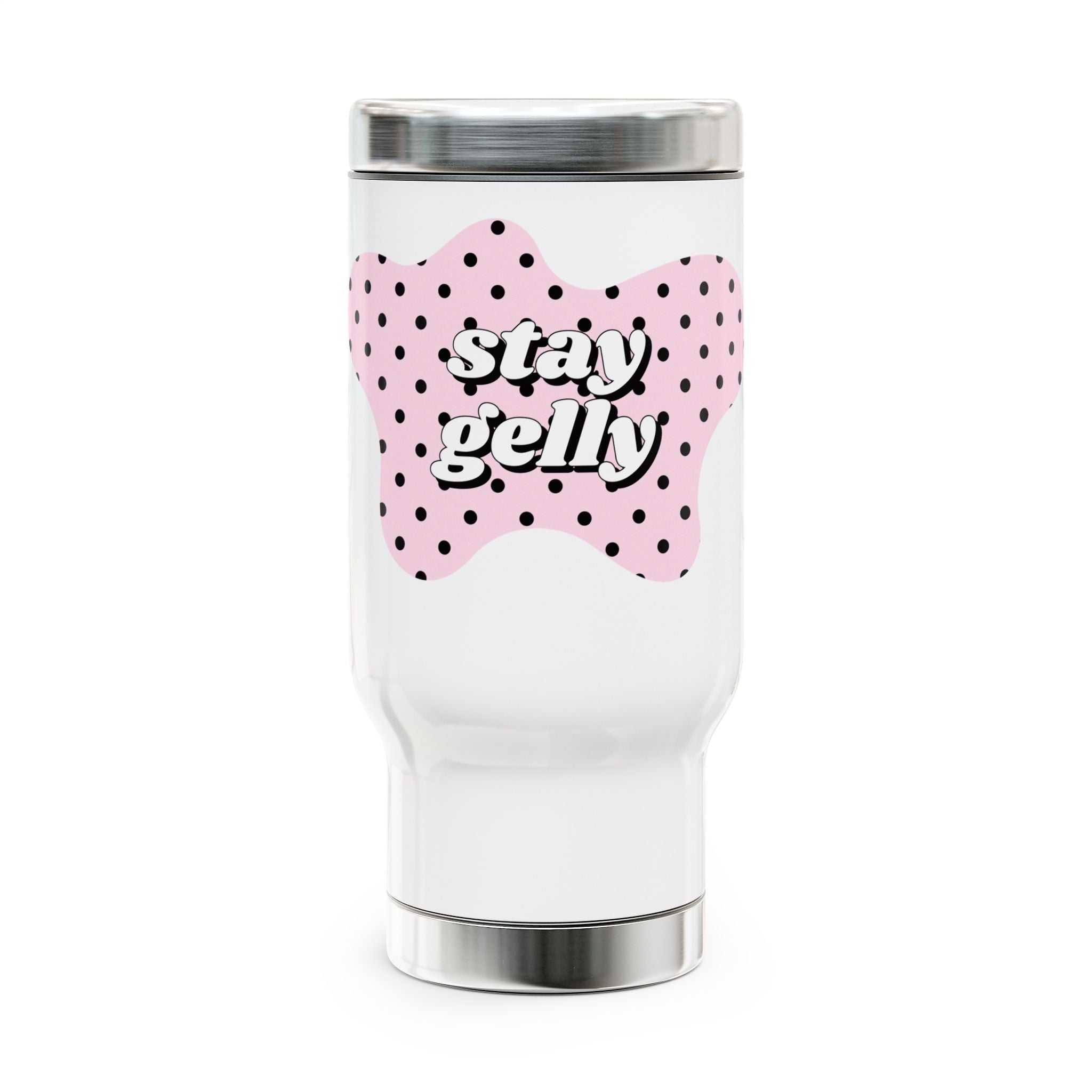 Stay Gelly Polka Stainless Steel Travel Mug