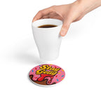 Stay Sweet, Stay Gelly Groovy Ceramic Coaster