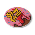 Stay Sweet, Stay Gelly Groovy Ceramic Coaster