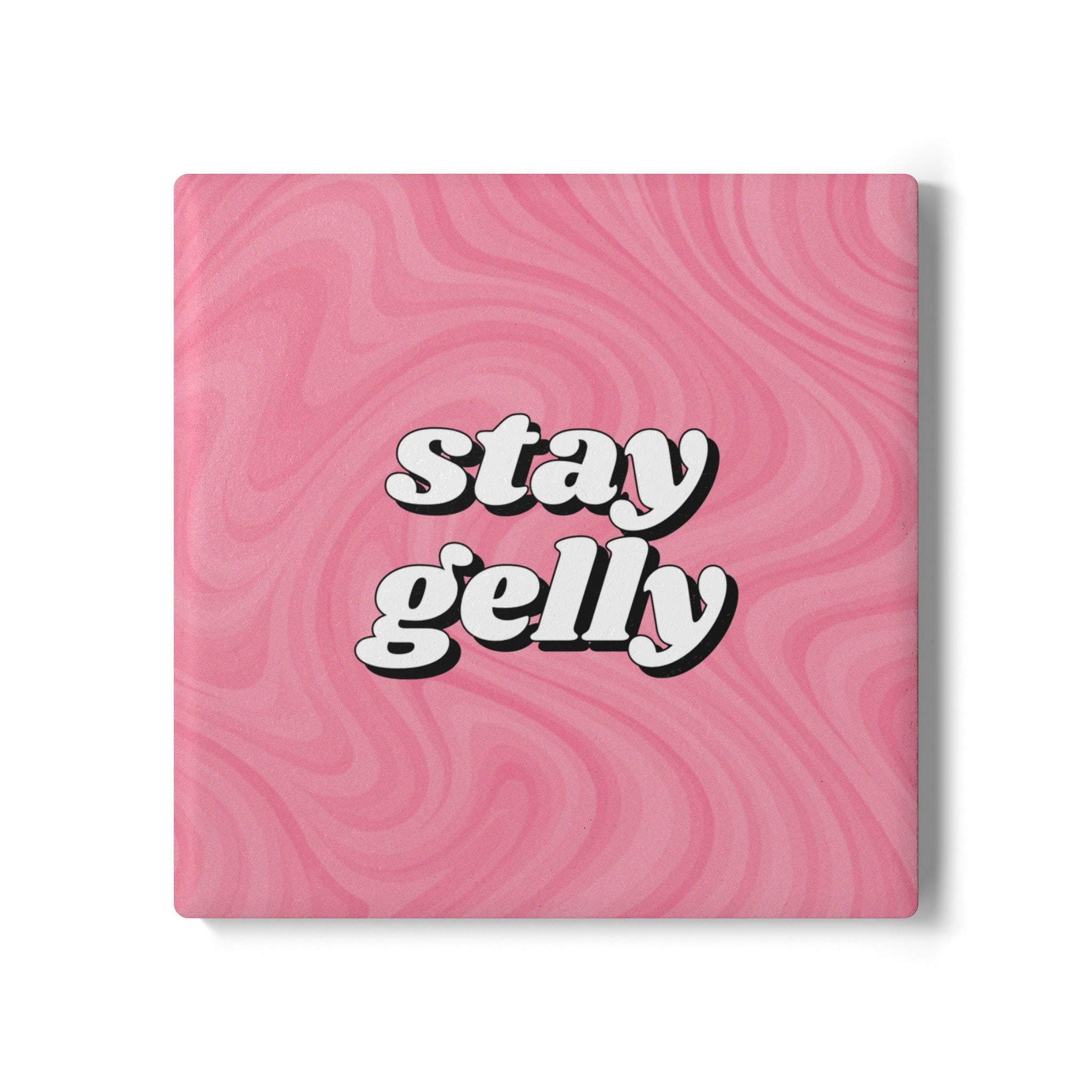Stay Gelly Groovy Ceramic Coaster