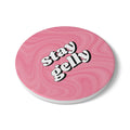 Stay Gelly Groovy Ceramic Coaster